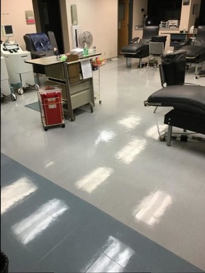 VCT Stripping and Waxing at a Medical Facility in Rockford, IL